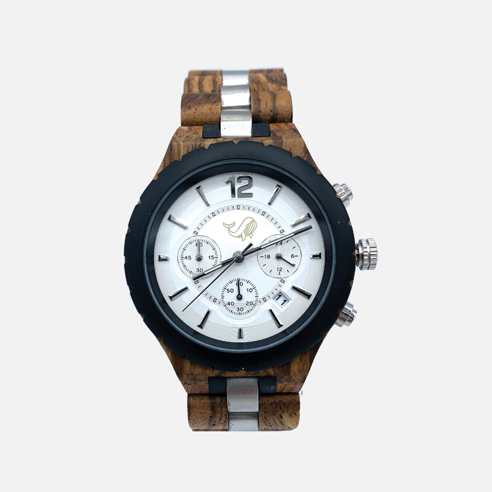 Men's Watch W/Genuine Wood - the "Anchor"