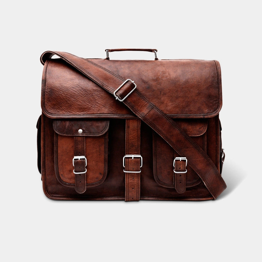 The Daily Leather Messenger Bag