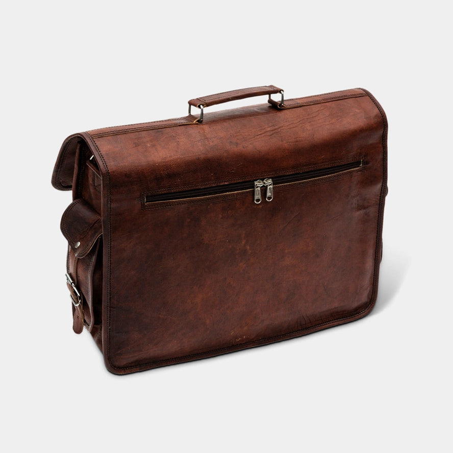 The Daily Leather Messenger Bag