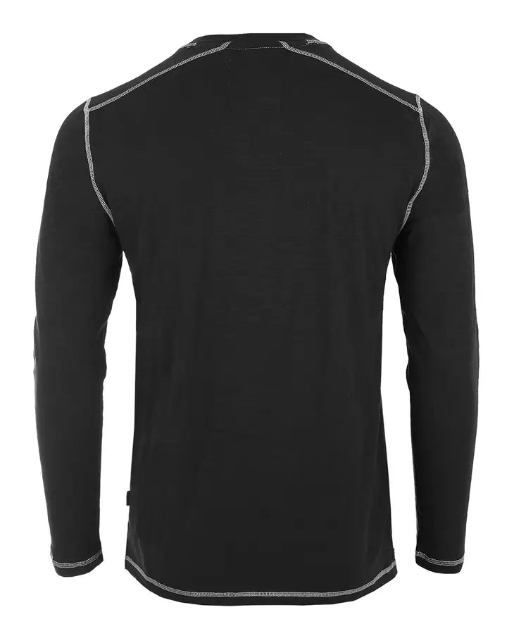 ZIMEGO Long Sleeve V-Neck Notch Henley Shirts