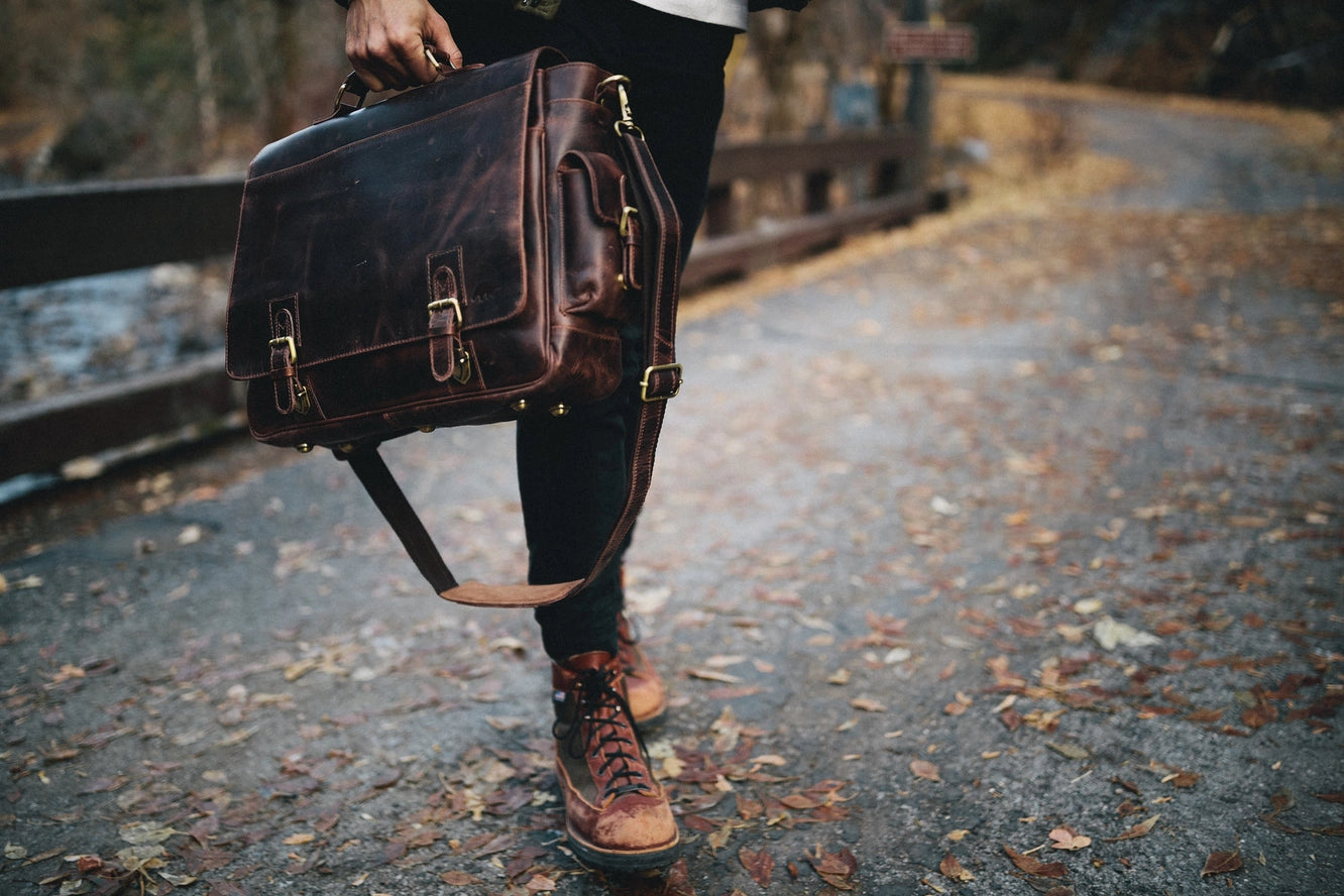 Leather Messenger Bag