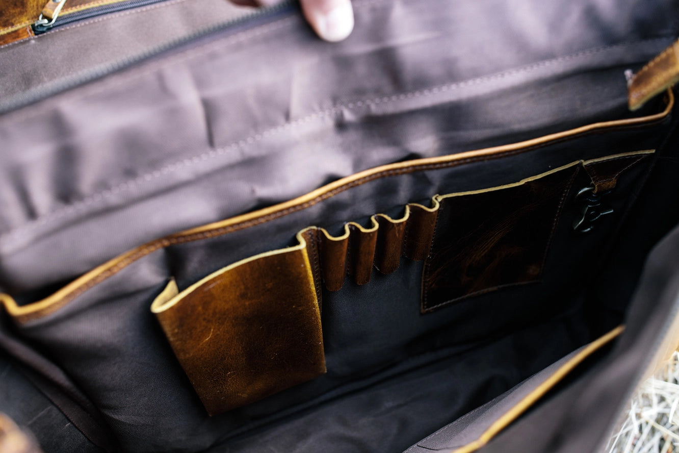 Leather Messenger Bag