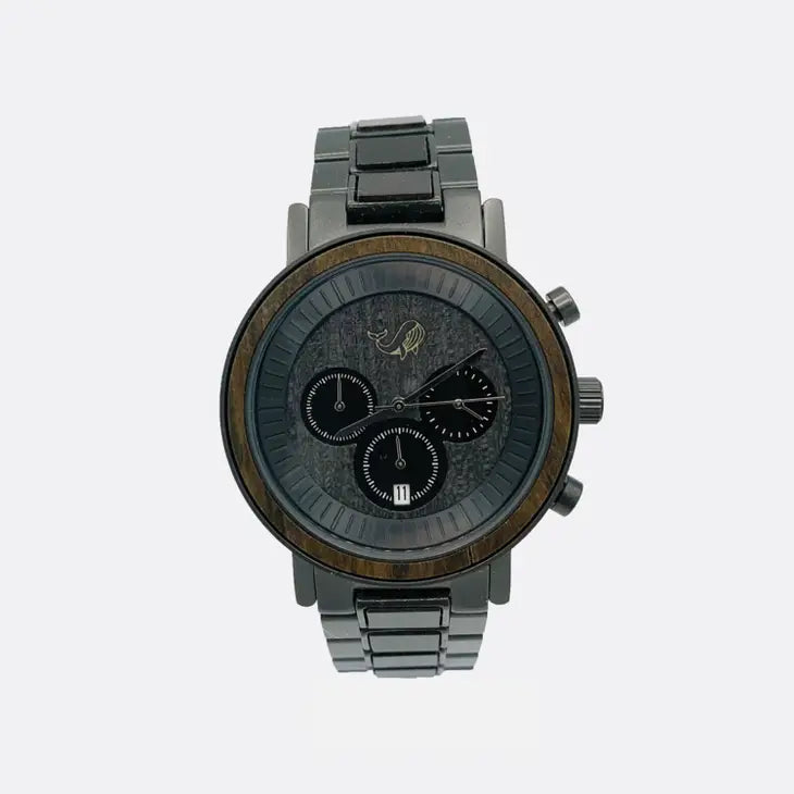 Men's Watch W/Genuine Wood - the "Marlin"