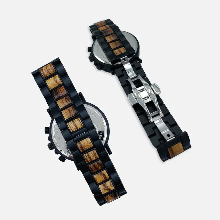 Men's Watch W/Genuine Wood - the "Olde Barney"