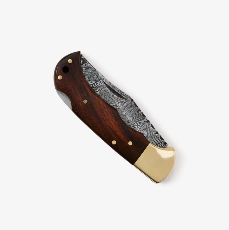Rosewood Folding Pocket Knife