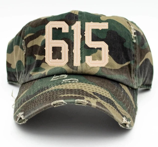 Area Code 615 Hat - Camo
