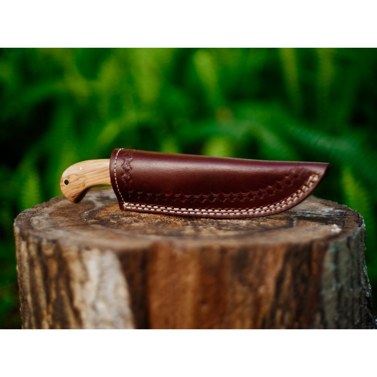 Olive Wood And Bone Skinner