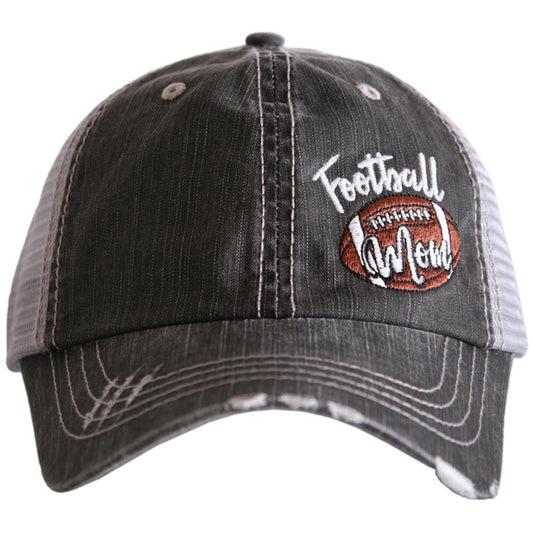 Football Mom Side Patch Trucker Hats