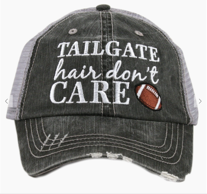 Tailgate Hair Don't Care Trucker Hats