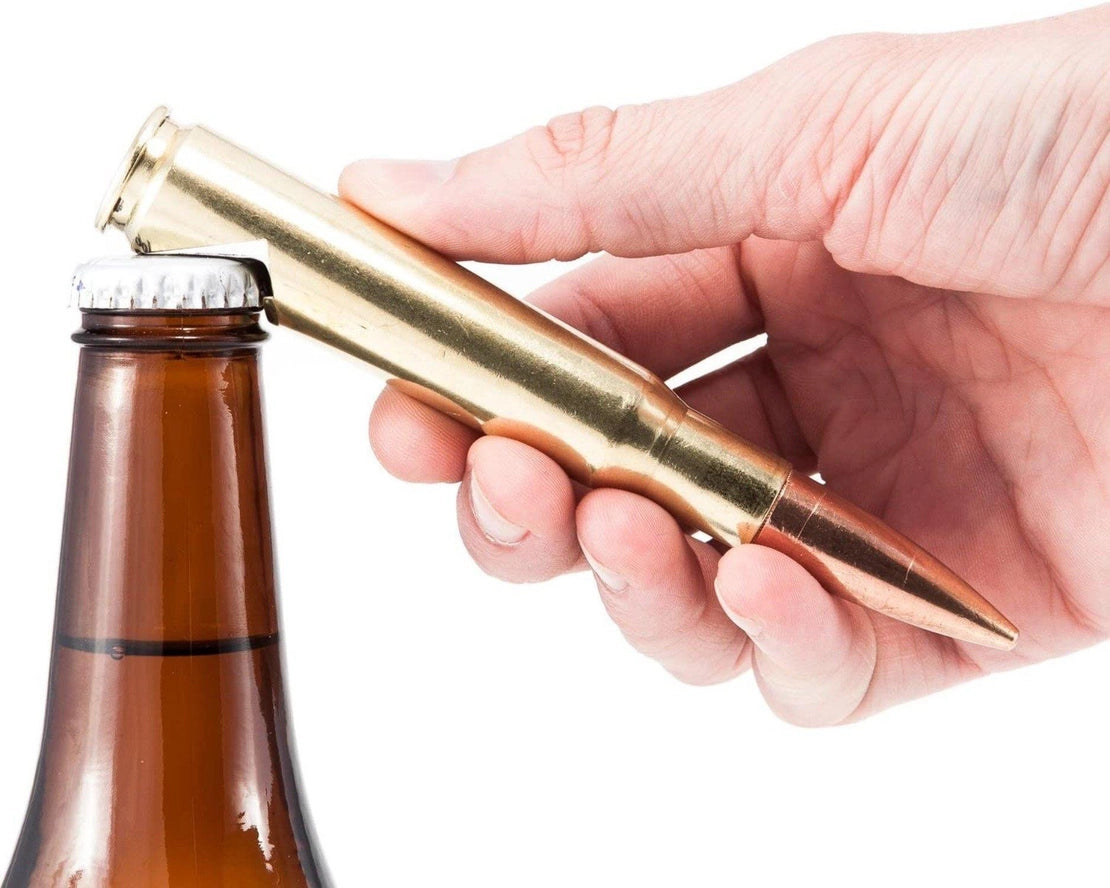50 Caliber Real Bullet Brass Bottle Opener