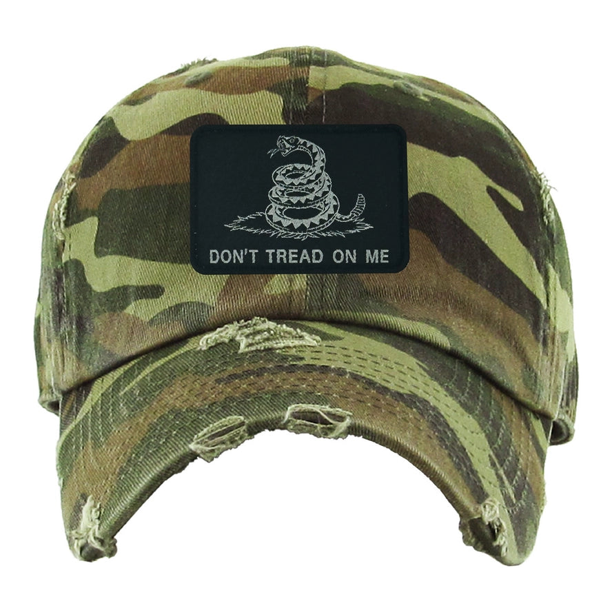 Don't Tread On Me Patch - Hat -  Color Options