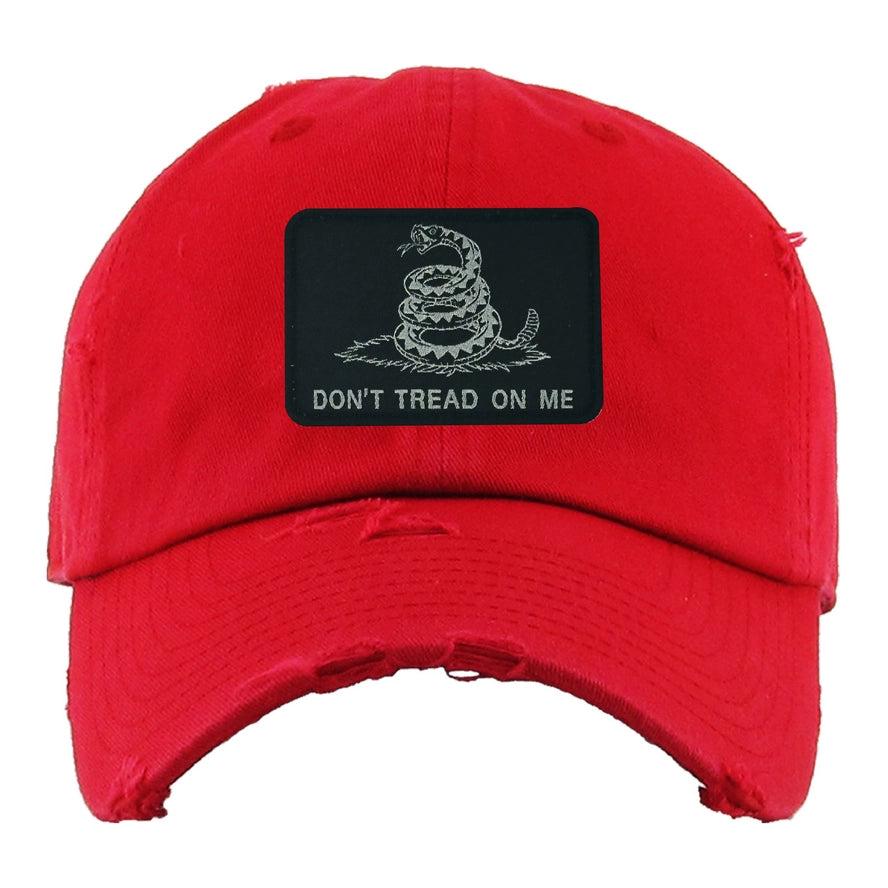 Don't Tread On Me Patch - Hat -  Color Options