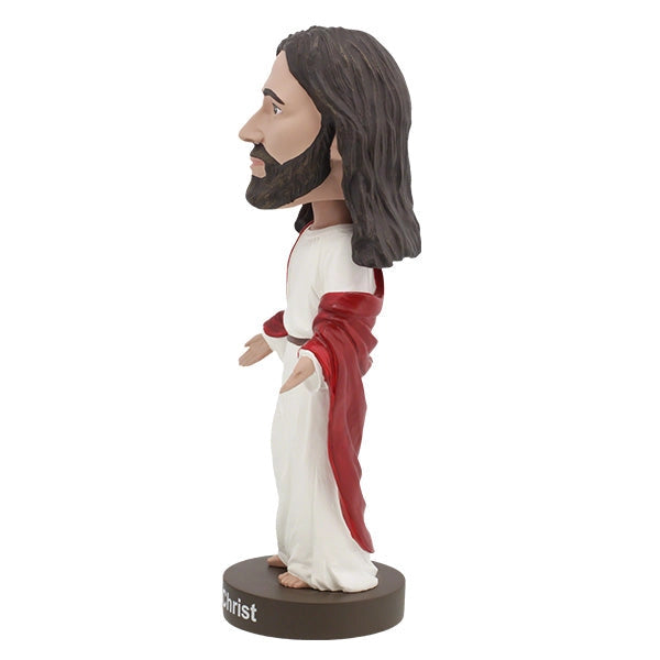 Bobbleheads | Jesus Christ Bobblehead | Royal Bobbles, side view of a Jesus Christ bobblehead.