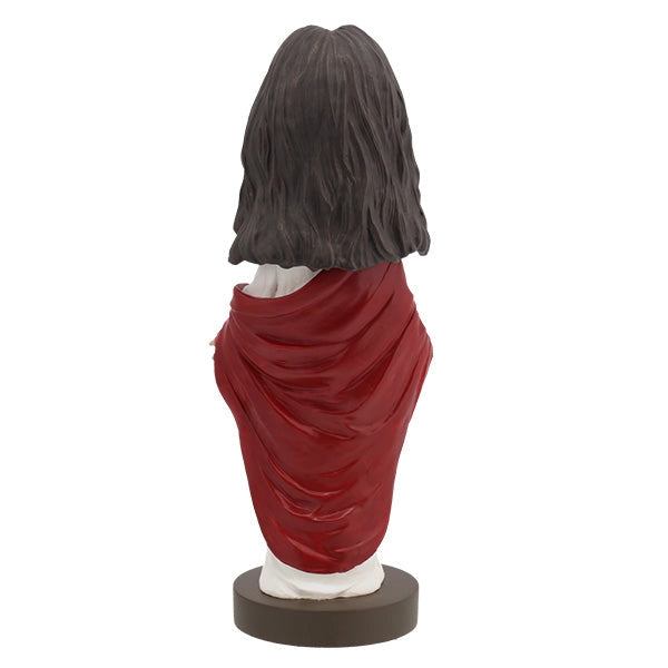 Bobbleheads | Jesus Christ Bobblehead | Royal Bobbles - Back view of a detailed Jesus bobblehead in red robe.