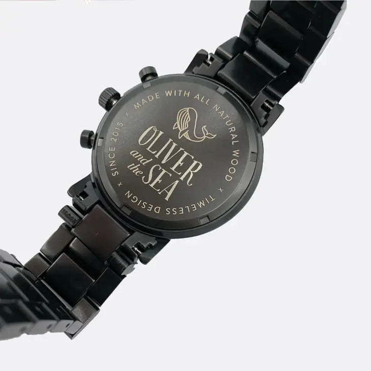 Men's Watch W/Genuine Wood - the "Marlin"