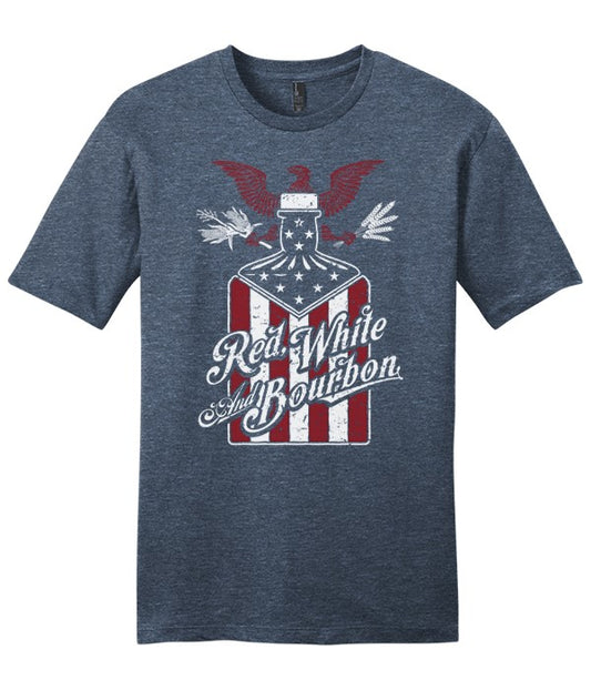 Bourbon Shirt -Red, White and Bourbon T-Shirt