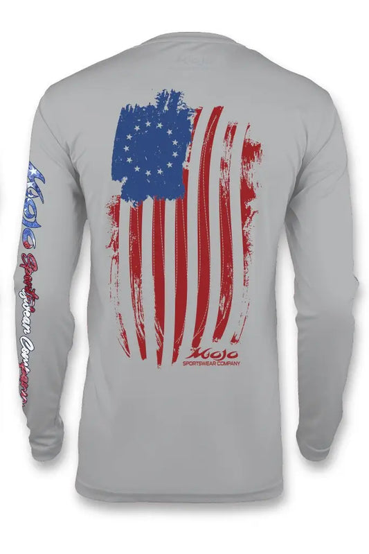 Long Sleeve Shirt - Fishing and Boating - Betsy Ross Flag