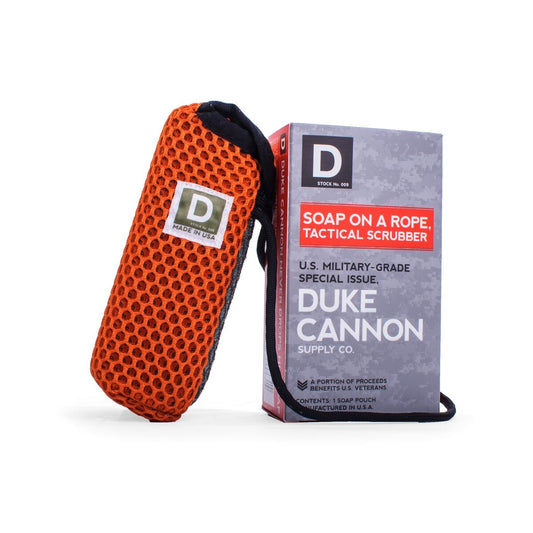 Men's Grooming - Duke Cannon - Tactical Soap on a Rope Scrubbing Pouch