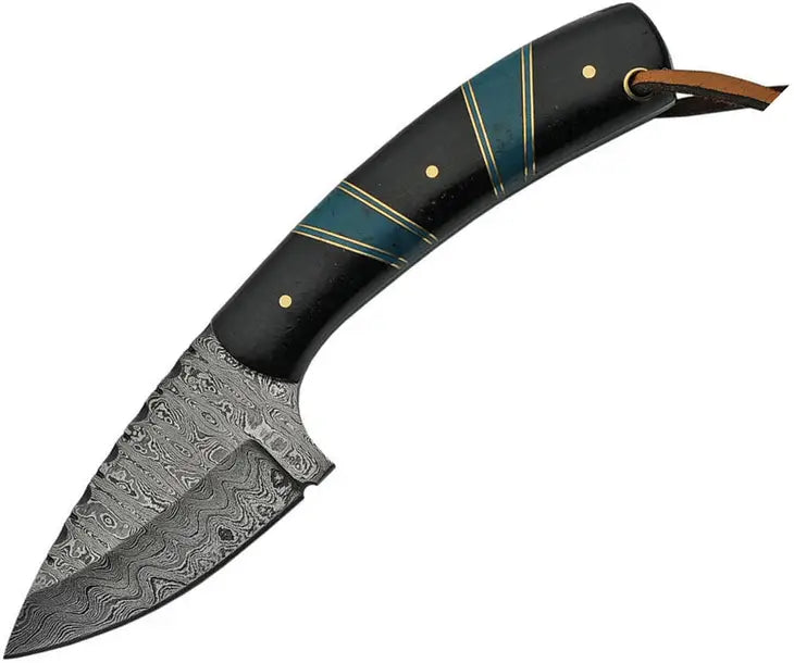 Damascus Turquoise Knife